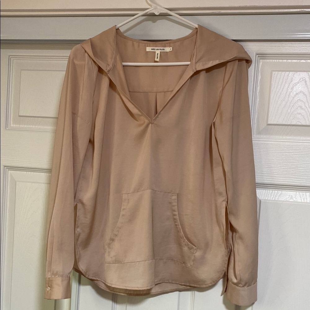 Elegant Beige Women's Top